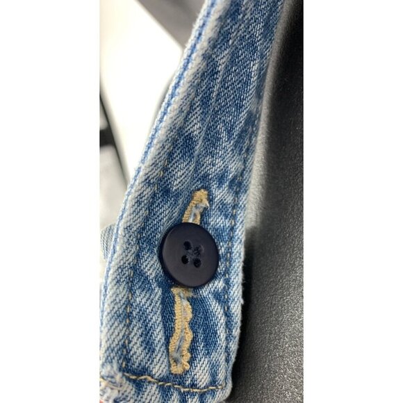 Polo Ralph Lauren Girls Size 16 Denim Jean Button-Front Jumper Dress NWT New - Picture 3 of 13